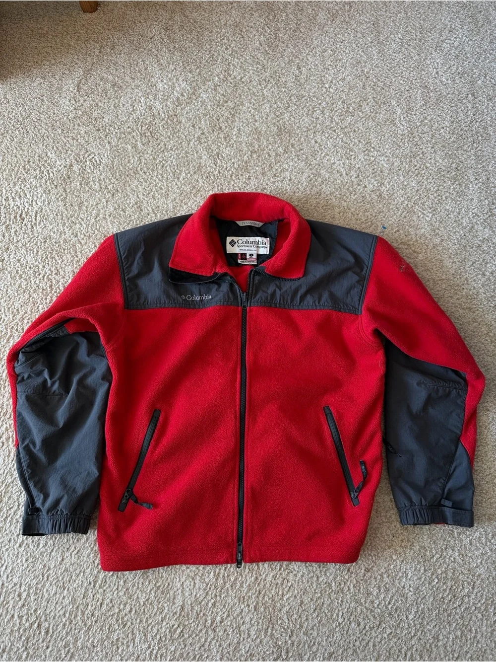 Columbia vintage 2000s titanium interchange fleece jacket